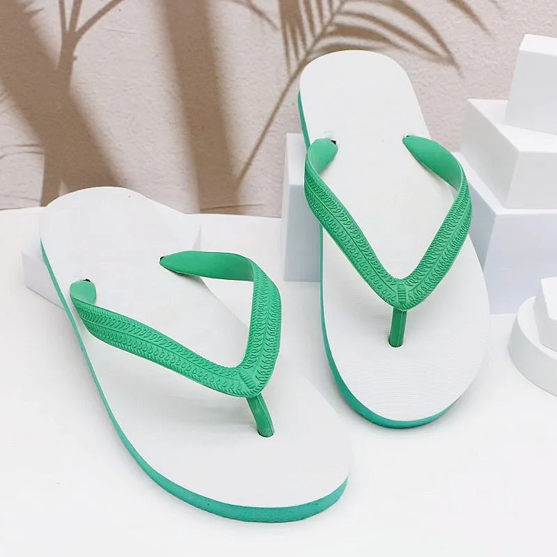 Men Fashion Casual Simple Flip-Flops Rubber Slippers