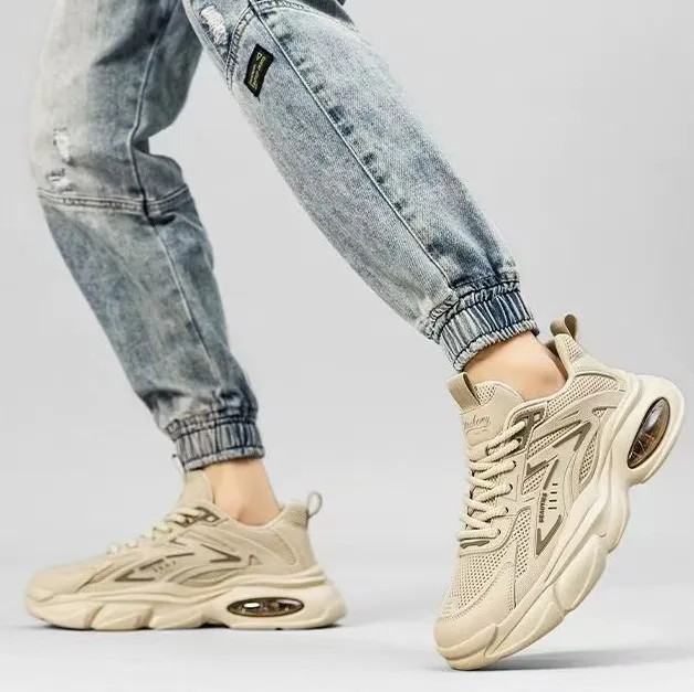 Men's Fashion Casual Solid Color Platform Sneakers