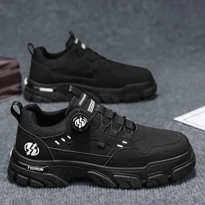 Men's Fashion Casual Low-Top Slip-On Thick Sole Sneakers