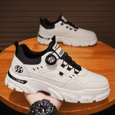 Men's Fashion Casual Low-Top Slip-On Thick Sole Sneakers