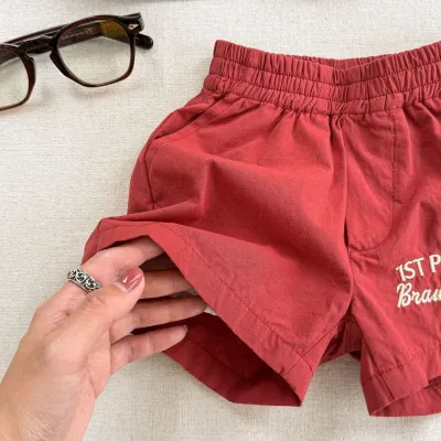 Kids Boys And Girls Fashion Casual Summer Quick-Drying Loose Cotton Harem Shorts