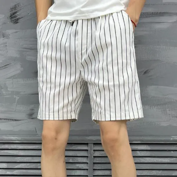 Men's Fashion Casual Summer Stripe Slim-Fit Breathable Shorts