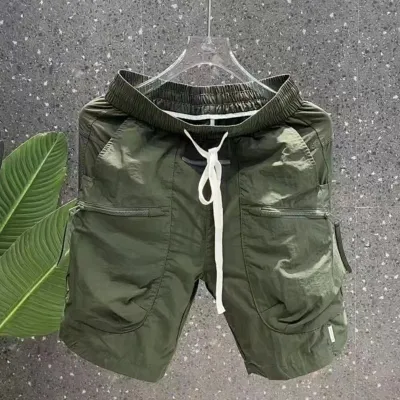 Men's Quick-Drying Solid Color Loose Shorts for Summer