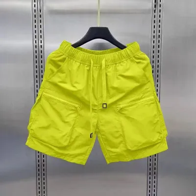 Men's Quick-Drying Solid Color Loose Shorts for Summer