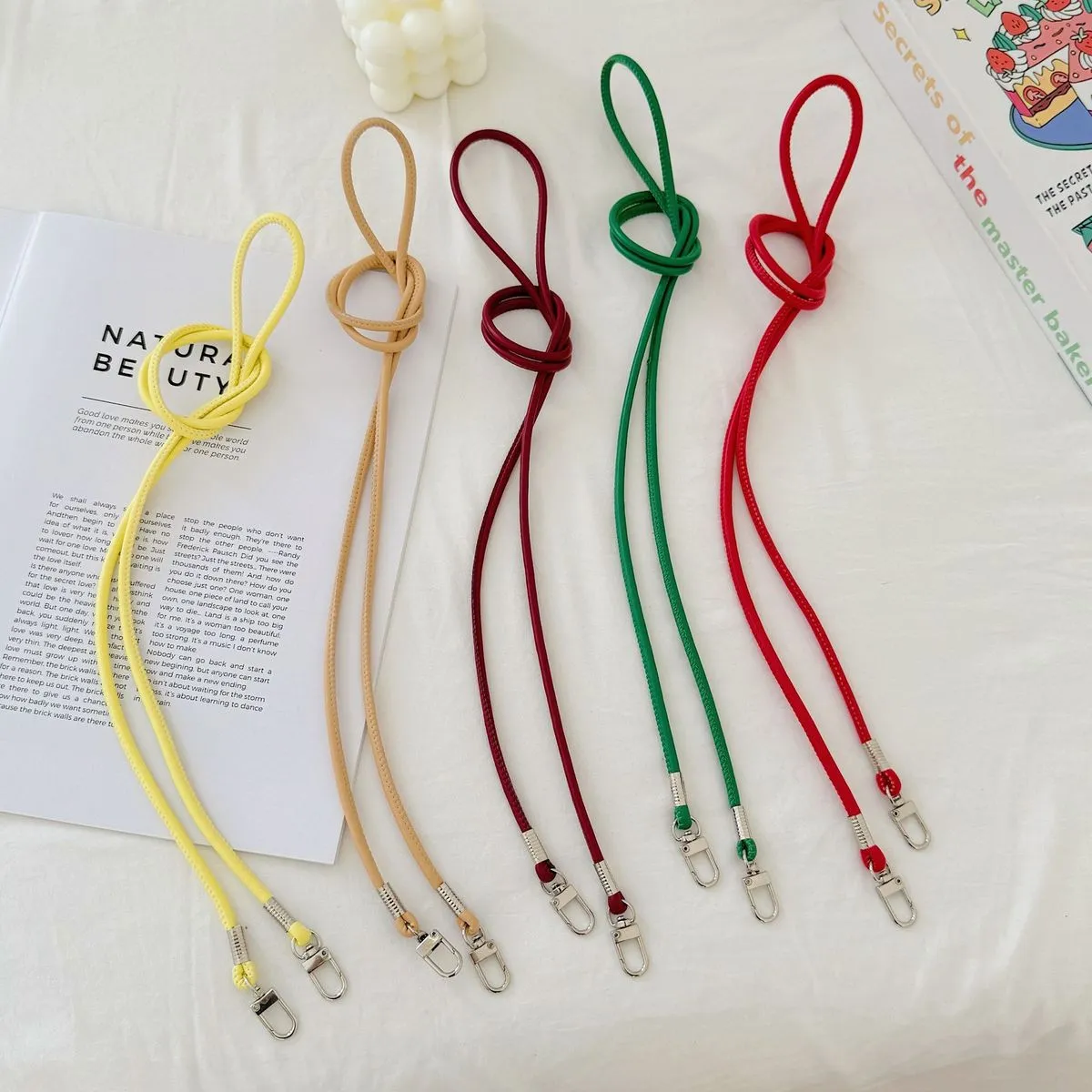 Fashion PU Dopamine Strap Bag Accessories