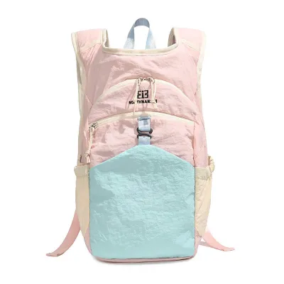 Fashion Casual Outdoor Dopamine Color Travel Large Capacity Nylon Backpack