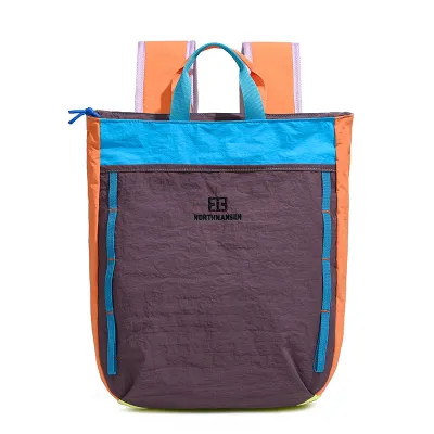 Fashion Casual Dopamine Color Large Capacity Nylon Backpack Laptop Compatible