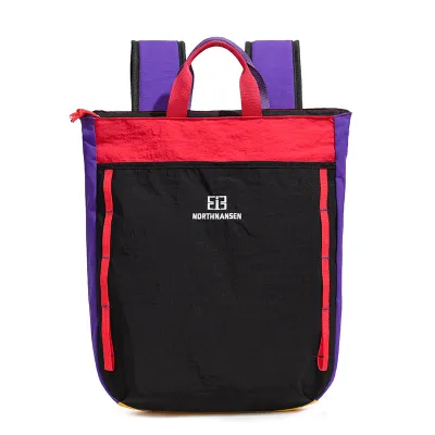 Fashion Casual Dopamine Color Large Capacity Nylon Backpack Laptop Compatible