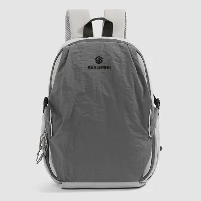 Fashion Casual Dopamine Color Stitching Large Capacity Nylon Backpack
