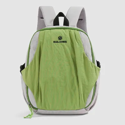 Fashion Casual Dopamine Color Stitching Large Capacity Nylon Backpack