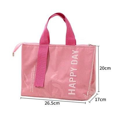 Fashion Casual Dopamine Large-Capacity Thickened Aluminum Lunch Handbag
