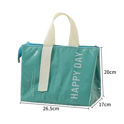 Fashion Casual Dopamine Large-Capacity Thickened Aluminum Lunch Handbag