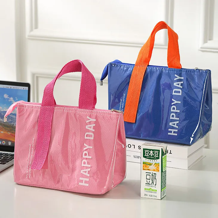 Fashion Casual Dopamine Large-Capacity Thickened Aluminum Lunch Handbag