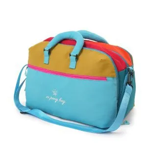 Dopamine Large Capacity Dry Wet Separate Storage Travel Luggage Bag Oxford Cloth Color Blocking Unisex