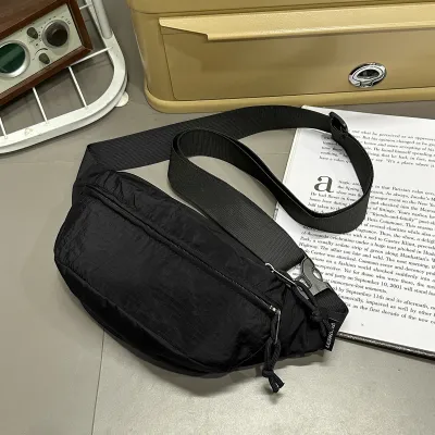 Fashion Casual Dopamine Color Sports Crossbody Bag Nylon Soft