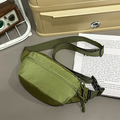 Fashion Casual Dopamine Color Sports Crossbody Bag Nylon Soft