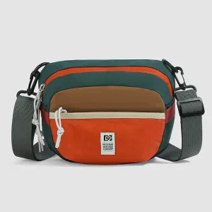 Fashion Casual Dopamine Contrast Color Nylon Crossbody Bag