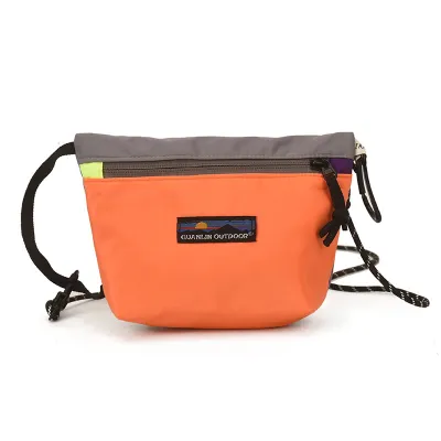 Fashion Casual Dopamine Contrast Color Water-Repellent Small Satchel Portable Crossbody Bag
