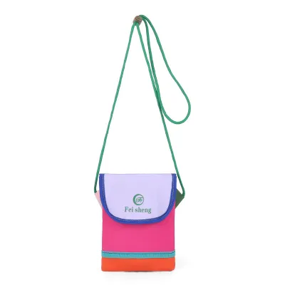 Fashion Casual Dopamine Color Vertical Small Square Crossbody Bag