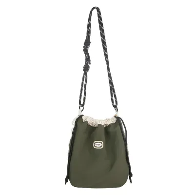 Fashion Casual Dopamine Large Capacity Small Satchel Drawstring Crossbody Bag