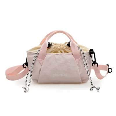 Fashion Casual Dopamine Waterproof Nylon Drawstring Crossbody Bag