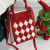 Mobile Phone Bag Diamond [Red] Upgrade Buckle
