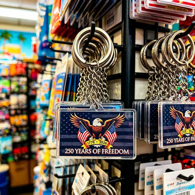 250th Anniversary of American Independence Day Acrylic Keychain