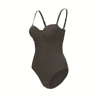 Women Fashion Solid Color Strap Shaping Body-Shaping Bodysuit Shapewear