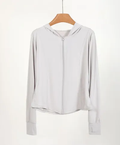 Women Fashion Casual Summer Solid Color Ice-Sensitive Quick-Drying Slim-Fit UPF 50+ Sun Protection Clothing