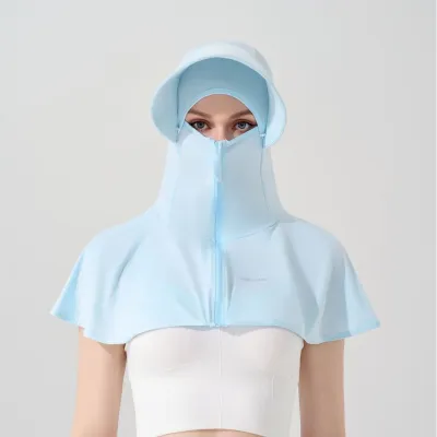 Women Fashion Casual Summer Solid Color Breathable Ice Silk UPF 50+ Sun Protection Clothing
