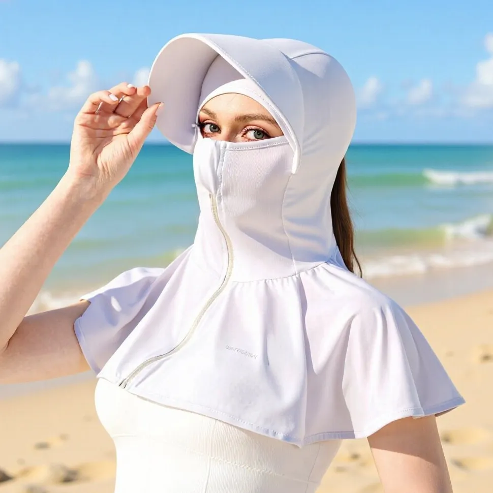 Women Fashion Casual Summer Solid Color Breathable Ice Silk UPF 50+ Sun Protection Clothing