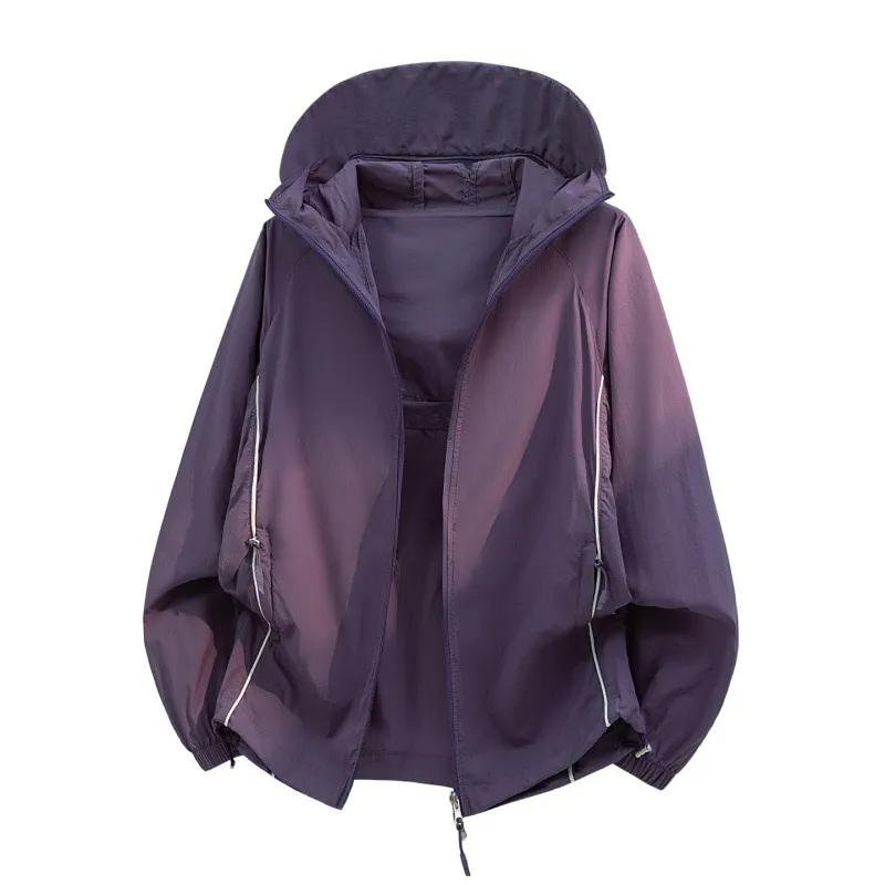 Fashion Casual Summer Solid Color Breathable Ice-Sensitive UPF 50+ Sun Protection Clothing