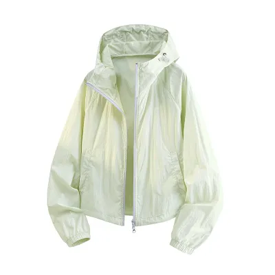Fashion Casual Summer Solid Color Ice Silk UPF 50+ Sun Protection Clothing