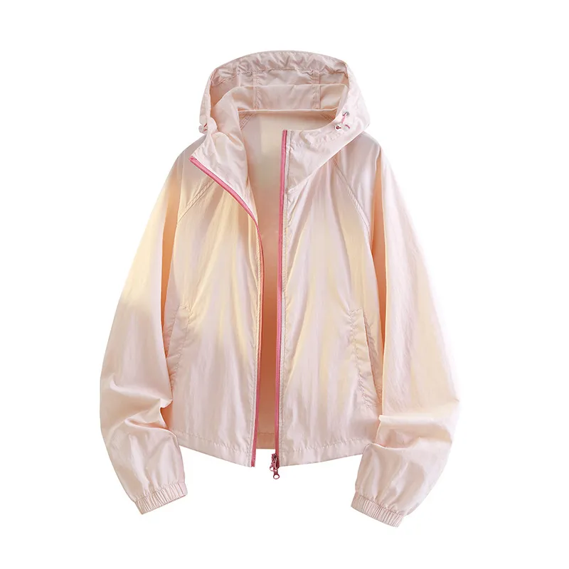 Fashion Casual Summer Solid Color Ice Silk UPF 50+ Sun Protection Clothing