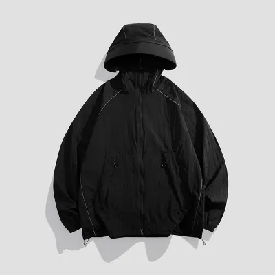 Fashion Causal Summer Solid Color Quick-Drying Ice-Feeling Loose UPF 50+ Sun Protection Clothing