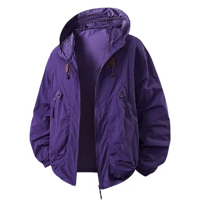 Fashion Casual Summer Solid Color Thin Loose Breathable UPF 50+ Sun Protection