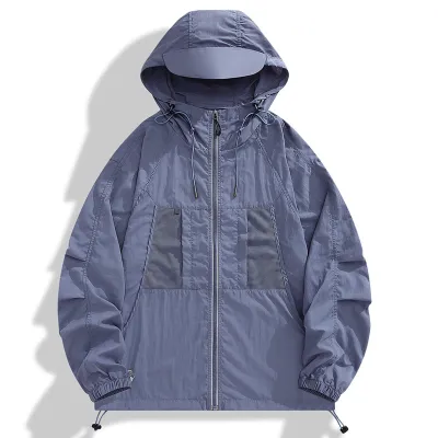 Fashion Casual Summer Dopamine Color Matching Outdoor Breathable UPF 50+ Sun Protection Clothing