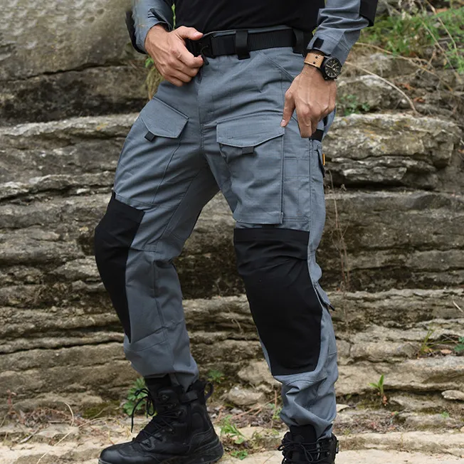 Men Fashion Casual Outdoor Camouflage Multi Pocket Cargo Pants
