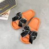 Orange Black Bow