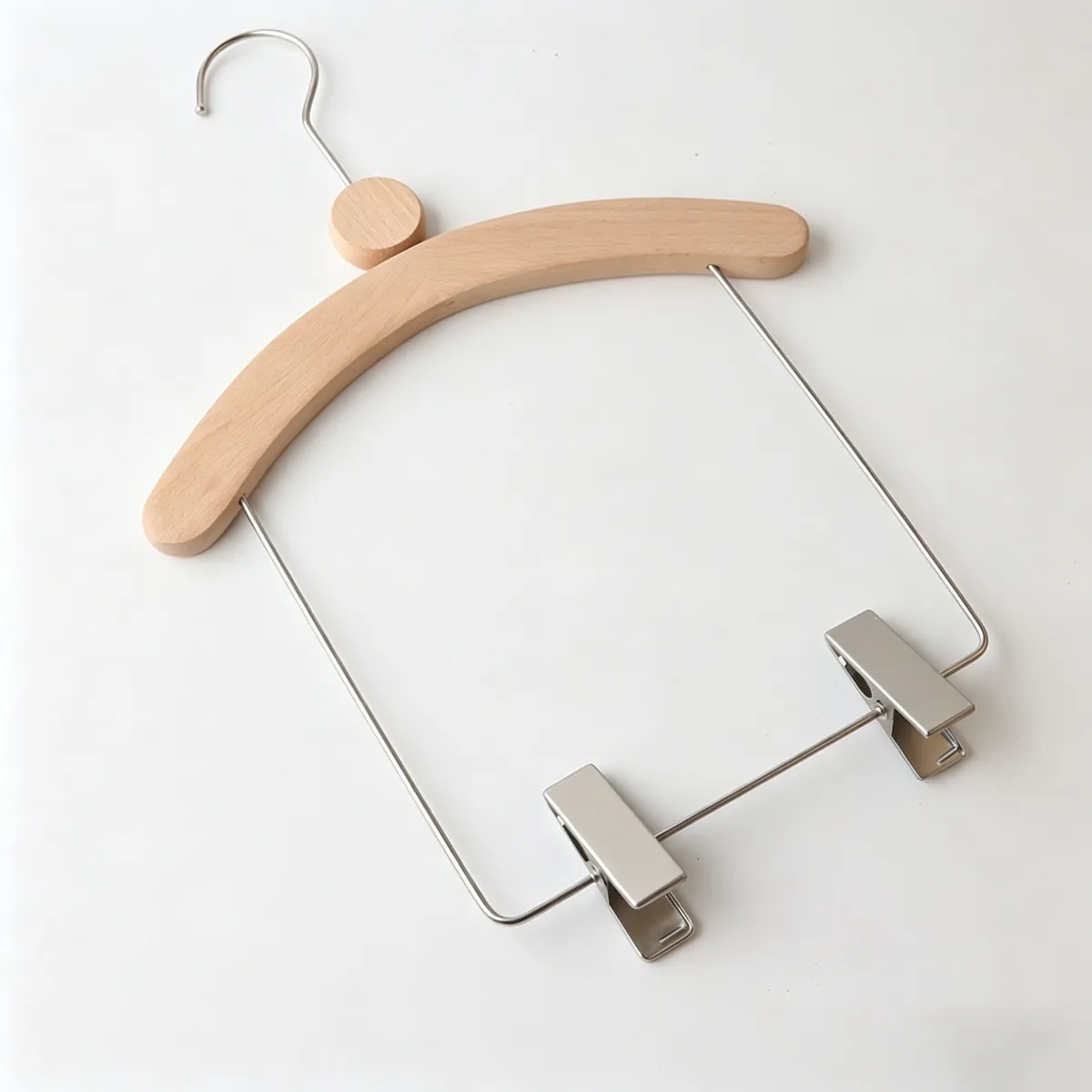 Kids Solid Wood Long Clip Baby Hanger Modern Minimalist for Infant Toddler 3 Years