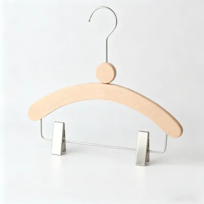 Kids Solid Wood Clip Baby Hanger Modern Minimalist for Infant Toddler