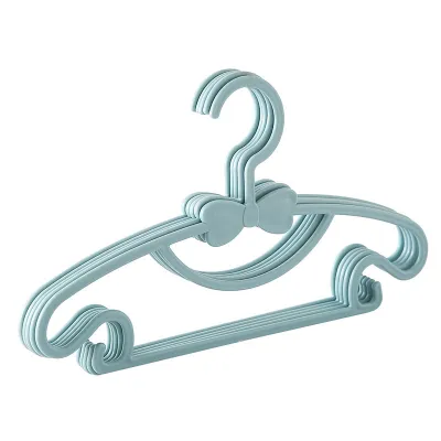 Fashion Solid Color Plastic Bowknot Baby Hanger 10pcs/Set
