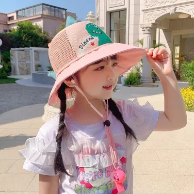 Kids Boys and Girls Fashion Cartoon Summer Breathable UPF 50+ Sun Protection Conical Hat