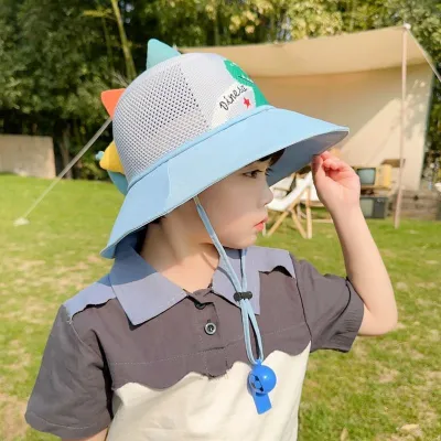 Kids Boys and Girls Fashion Cartoon Summer Breathable UPF 50+ Sun Protection Conical Hat