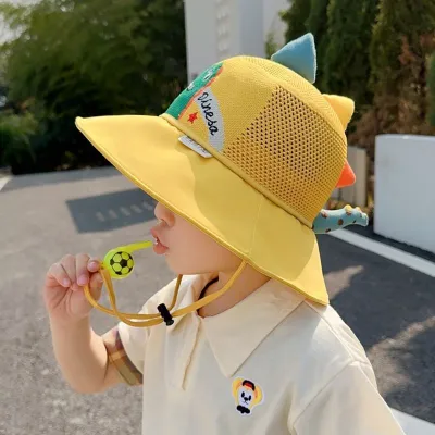 Kids Boys and Girls Fashion Casual Cartoon Summer Breathable UPF 50 Sun Protection Hat