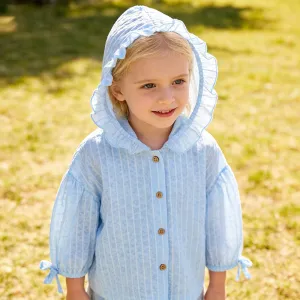 Kids Girls' Fashion Casual Summer Solid Color Long Sleeve UPF 50+ Sun Protection Coat for 3-14T