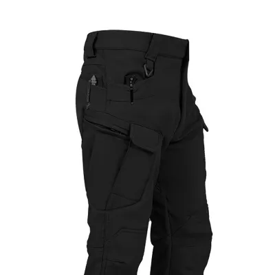 Men's Fashion Casual Camouflage Fleece-Lined Multi-Pocket Cargo Pants