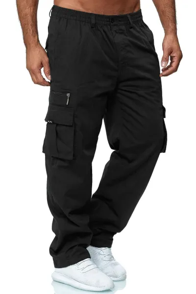 Men's Fashion Casual Multi-Pocket Loose Straight Cargo Pants