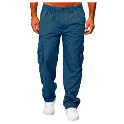 Men's Fashion Casual Multi-Pocket Loose Straight Cargo Pants