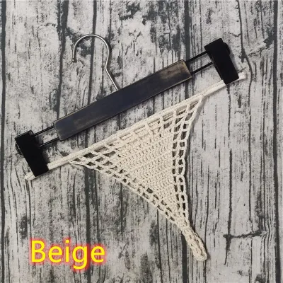 Women Fashion Sexy Solid Color Crochet Bikini Bottom